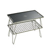 Campingmoon Black Multi Purpose Table + Two Aluminum