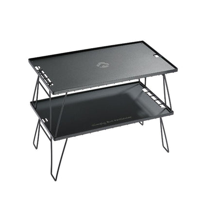 Campingmoon Black Multi Purpose Table + Two Aluminum