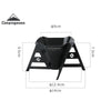 Campingmoon BKCOF-01 Coffee Funnel Detachable Foldable Creative Hand-Brewed Coffee Filter Bracket