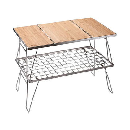 Campingmoon 2 Foldable Tables with Removable Center Compartment