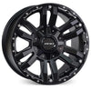 Prado 250 (18X9) 4x MATT BLACK VAPOUR WHEELS (6/139) +30 OFFSET