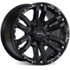 Prado 250 (18X9) 4x MATT BLACK VAPOUR WHEELS (6/139) +30 OFFSET