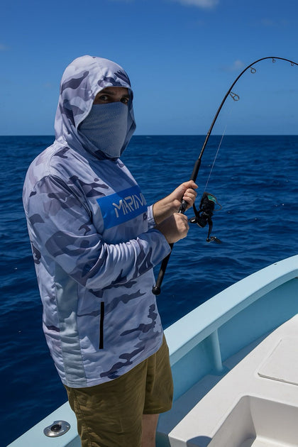 Marinia SPF50+ Hydrophobic Quick-Dry Shirt With Hood & Mask (Same Day Delivery)