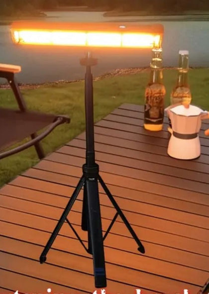 Bracket 4-color adjustable temperature portable camping light