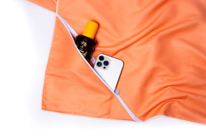 Marinia Quick Dry Beach Towel with Corner Zipper