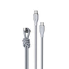 Voltme Powerlink Rugg Double Nylon Cable Type C to Type C 3A / 1M (60W) Gray