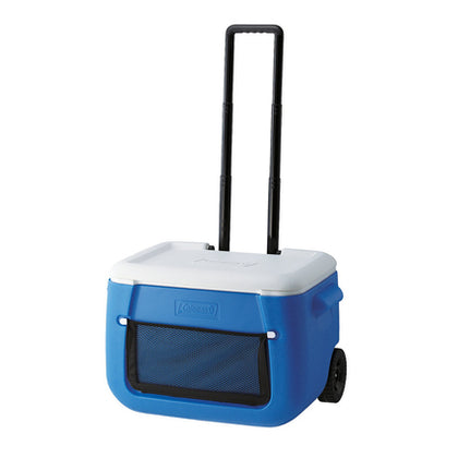 Coleman Polylite Wheeled Mesh 50QT  BL