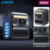 Anker SOLIX C300 AC Portable Power Station (600 W Surge) Silver