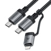 Acefast Charging Data Cable C20-01 USB-C to Lightning / USB-C