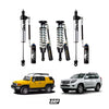 FOX | 0-3″ FRONT & 0-1.5″ REAR 2.5 FACTORY -ONLY FRONT C/O- RESI ADJ SET | FJ/PRADO 150 120 4RUNNER 2007-2021