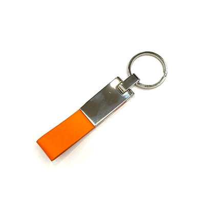 Vroom Leather Keychain-Orange