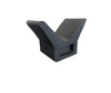 V Style Stop Keel Roller - Rubber Material - Black