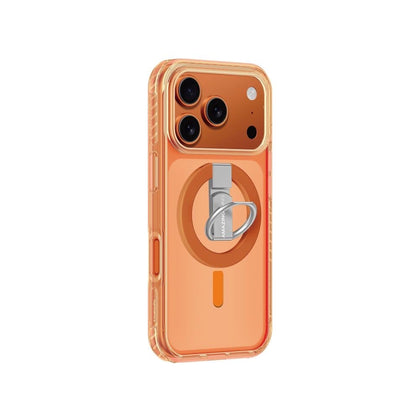 Amazingthing Titan Pro Grip Ring Set Mag Drop Proof Case For iPhone 17 Pro 6.3 (Color: Orange)