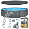 Bestway 6.71m x 1.32m Round Pool Set (One Pool, Sand Filter Pump(220-240V), Ladder, Cover, Polysphere)