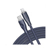كابل مزدوج من النايلون من فولتم باورلينك روج، Type C إلى Lightning، 3A، 2.0 متر، أزرق