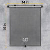 CAT Roller Shade Silver With Suction Cups