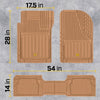 CAT Full Trim Mats 3 Pcs Beige Pvc