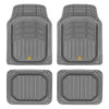 CAT Deep Dish Pro Mats 4 Pcs Grey Pvc