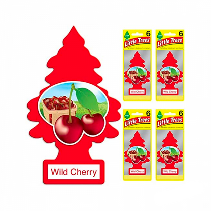 Little Tree Car Perfume Red Wild Cherry Fragrance Air Fresheners - Imported From Usa