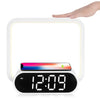 Crony F10 Wireless Charging Desk Lamp with Alarm Clock Touch Desk dimmable LED digital alarm clock light for Home Office