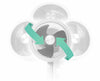 Crony MK-FTX23A1S 9inch DC Motor Air Circulaiton Fan(White)