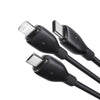 Baseus Ultra-Fast One-for-Three Fast Charging Cable USB-A to M+L+C 1.3m - Cosmic Black