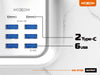 MOXOM 2 METER CORD AUTO ID 3.4A MX-ST06