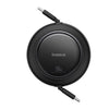 كابل سحب حر Mini من Baseus Free2Pull USB-C إلى USB-C بقوة 100W وطول 1.5 متر - أسود Cluster