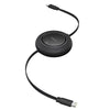 كابل سحب حر Mini من Baseus Free2Pull USB-C إلى USB-C بقوة 100W وطول 1.5 متر - أسود Cluster
