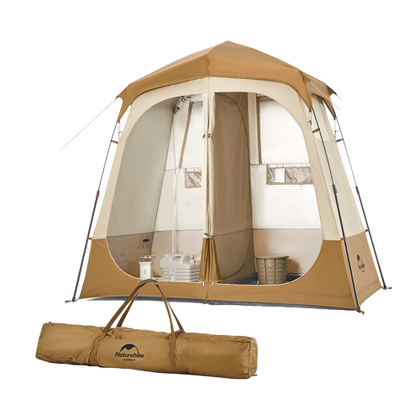 Naturehike - Wet and Dry Separation Shower Tent - Brown