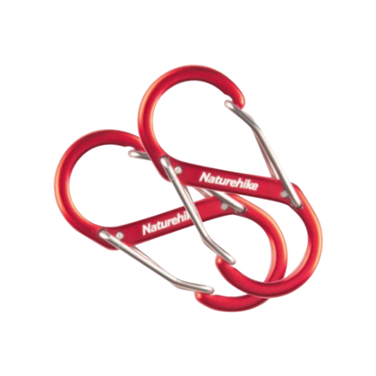 Naturehike - S Type Aluminum Alloy Hook 2PCs (Medium) - Red