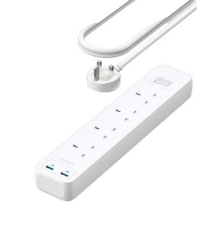 Anker - PowerExtend 322 USB Power Strip 4 in 1 -White