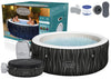 60059 Lay-Z-Spa Hollywood AirJet Inflatable Hot Tub Spa with LED Lights 4-6 person