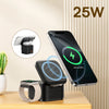 Baseus MagPro 3-in-1 Qi2 Magnetic Wireless Charger 25W - Cosmic Black