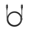 كابل شحن سريع من نوع Silky USB-C إلى USB-C بقوة 100W وطول 1 متر - أسود Cluster