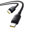 كابل شحن سريع من نوع Silky USB-C إلى USB-C بقوة 100W وطول 1 متر - أسود Cluster