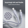 Voltme Powerlink Moss Liquid Silicon Cable Type C to Type C 5A / 1M (100W) Emarker Gray