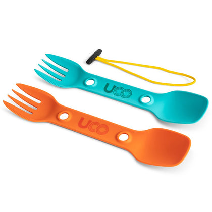 UCO Corporation - Spork 2 Pack with Tether (Teal Amber) - TOK