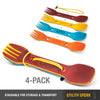 Spork 4 Pack With Tether