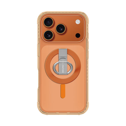 Amazingthing Titan Pro Grip Ring Set Mag Drop Proof Case For iPhone 17 Pro 6.3 (Color: Orange)