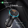 Amazingthing Flexi Power Pro – 43W Dual Port USB-C & USB Car Adapter – Black