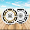 Coaxial Sports White Marine Speaker with CRGBW 230 MAX Peak Watt