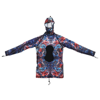 Camouflage Freediver shirt with head cover