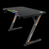 Dragon War GT-101 RGB Gaming Desk (RGB Version), Z Shaped Leg (Black) Black Melamine Board