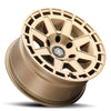 BRONCO (17×8.50) 4x COMPASS SATIN BRASS 6×5.5″ (0 OFFSET)