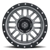1217858347GM ALPHA 6×5.5″ / 17×8.50 GUNMETAL WITH BLACK RING