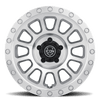 8017858347SM ICON ALLOYS HULSE SILVER MACHINED – 17 X 8.5 / 6 X 5.5 +0MM / 4.75″ BS