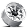 (17×8.5) 4x NUEVO SILVER MACHINED 6×5.5 (0 OFFSET)