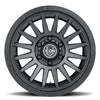 3617857345SB – ICON ALLOYS RECON SLX SAT BLK 17 X 8.5/5X5/-6MM / 4.5″ BS