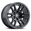 2417858347SB ICON ALLOYS VECTOR6 SATIN BLACK 17 X 8.5 / 6 X 5.5 +0MM / 4.75′” BS